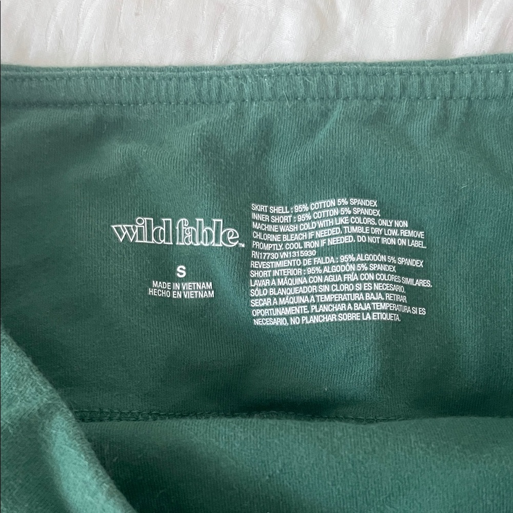 wild fable Forest Green Circle Skort - Picture 2 of 8